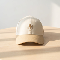 Gorras de Béisbol de Algodón con Logotipo Bordado Personalizado, Diseño Deportivo de Dos Tonos con Lazos/Estampado Argyle de 6 Paneles, Impresión Puff, Venta Caliente