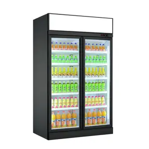 Commercial Supermarket Bar Fridge Display Refrigerated Cabinet Hotel Upright Beer Milk Refrigerator