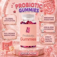 Gummies Probiotiques Bifidobacterium Lactis Fabricant OEM Prébiotique FOS Soutien Digestif Santé Intestinale