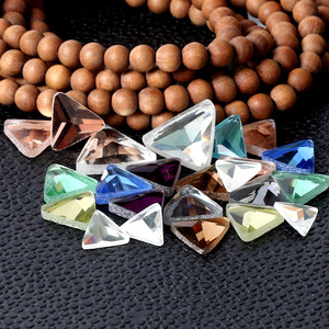 Cristales triangulares de imitación de 6-20 mm con reverso plano para joyería, decoración de teléfonos, piedras de vidrio de grado A. - Product Image 2