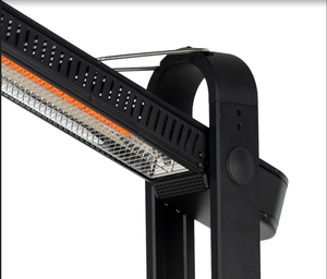 Chauffe-terrasse extérieur en fibre de carbone 1800W, étanche, avec protection anti-renversement, commande mécanique, portée 249 pieds, prix usine - Product Image 2