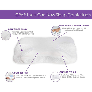 Almohada Premium para Dormir de Lado y Boca Abajo con CPAP, Almohada de Espuma Viscoelástica Confortable con Funda Lavable - Product Image 5