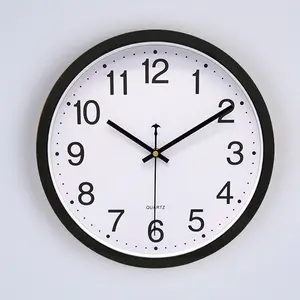 decorative wall clock Simple design black and white color digital decorative home decor modern wall clocks