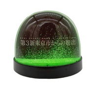 Cadre photo de boule à neige en acrylique de taille personnalisée Sanlead 4*6 sérigraphie logo personnalisable modèle de conception de paillettes d'eau liquide