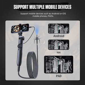 Two ways Endoscope Camera with 8 LEDs 6.4mm durable Cable Inspection Camera Sewer inspection essential for <b>car</b> <b>repair</b> Borescope - Product Image 4