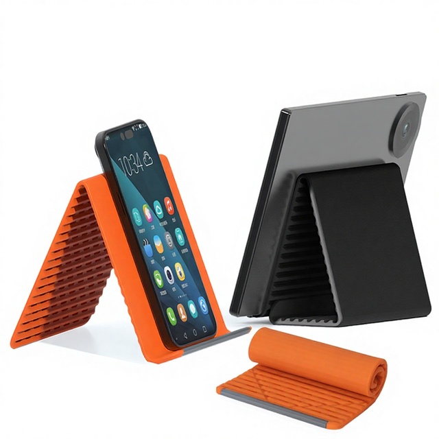 New Flexible Mobile Phone Stand Multifunctional Silicone Desktop Holder for Tablets for Laptops Creative Foldable Phone Holder