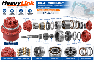 Motor de Traslación para Excavadora Kobelco SK250-8 YN15V00051F5 LQ15V00020F1, Pieza de Maquinaria de Construcción - Product Image 2