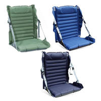 Chaise de plage réglable d'extérieur avec matelas gonflable automatique imperméable, coussin de siège pliable populaire pour le camping
