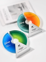 Prix créatif en cristal de couleur de base en métal Atmosphère simple sens du design riche Trophée du vainqueur Champion Souvenir tasse texte personnalisé