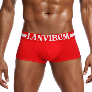 Caleçons boxers sexy mi-taille en coton pour hommes, shorts sans couture personnalisés pour employés masculins adultes - Product Image 2