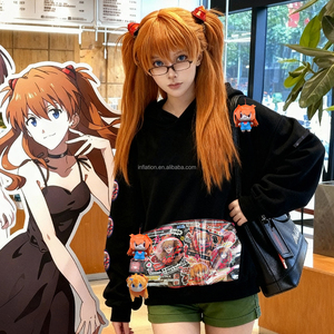 Quickshow thời trang dạo phố Anime itasha hoodie <span class=keywords><strong>comicon</strong></span> Anime EXPO DIY huy chương con số hiển thị Túi Đồng bằng Anime Hoodies - Product Image 2