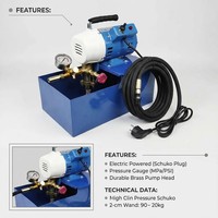 Pompe de test de pression électrique portable DSY-25 2.5MPA pour tuyaux hydrauliques, testeur de tuyaux d'eau PPR, pompe à pression à double cylindre