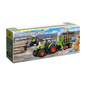 Tractor teledirigido de 6 canales a escala 1/24, 2,4 GHZ, con Control de Radio, grabador de madera, modelo de camión, cargador, con luces - Product Image 4