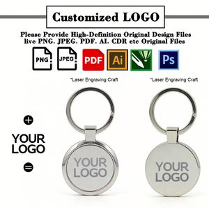 Porte-clés en métal personnalisé en gros avec logo gravé au laser, souvenir de luxe tendance, durable et étanche, cadeau promotionnel - Product Image 3