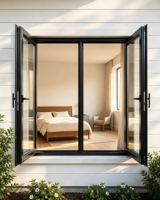 Vente Flash : Prix Direct Usine, Fenêtre à Battant en Alliage d'Aluminium, Options Multi-Vitages, Tailles Personnalisées, Design Moderne