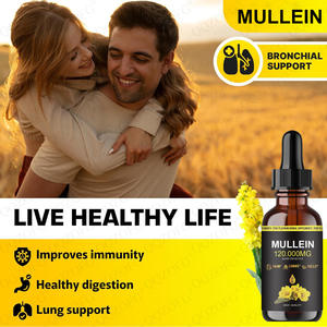 MULLEIN 120000MG Saf Bitkisel Takviye Sıvı Damlası Sindirim Cilt Akciğer Hücreleri Sağlığı Desteği Mullein Yaprağı Ekstresi - Product Image 4