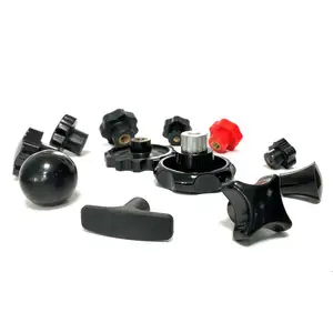 TOP Quality Star Plastic Head Thread Black Handle Screw Bakelite Knob Cheap Oem/odm Adjustable Screw Knobs