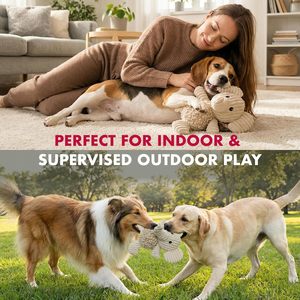 Jouets en peluche pour animaux de compagnie en gros : jouets à mâcher et couineurs pour chiens, lapins et éléphants, en tricot, mignons et design - Product Image 5