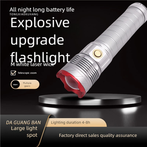 <span class=keywords><strong>Lampe</strong></span> de poche haute puissance rechargeable en alliage d'aluminium super brillant blanc LED <span class=keywords><strong>longue</strong></span> distance extérieure <span class=keywords><strong>portée</strong></span> de 5 <span class=keywords><strong>km</strong></span> - Product Image 2