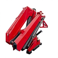 Grue à flèche articulée hydraulique de 14 tonnes montée sur camion, grue de chargement à bras pliable avec télécommande pour levage industriel