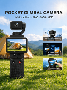 Caméra stabilisée de poche 4K30 5K30 6K10 avec suivi IA, rotation à 350 degrés, Wi-Fi 6, Bluetooth et écran tactile - Product Image 1