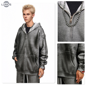 Sudaderas con Capucha Extra Grandes Vintage al por Mayor, <span class=keywords><strong>Chaquetas</strong></span> con Capucha Personalizadas para Hombre, <span class=keywords><strong>Chaquetas</strong></span> con Capucha Forradas de Felpa para Hombre - Product Image 2