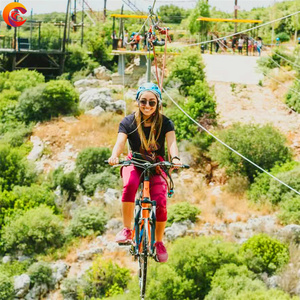Projet de parc d'aventure en plein air vélo unique tyrolienne vélo tyrolienne vélo et zipping le long de la cime des arbres - Product Image 6