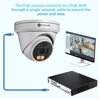Sistema de Seguridad PoE de 8MP y 32 Canales con Disco Duro de 8TB, Juego de Cámaras IP Tipo Torreta con Doble Luz de 24x, Kit NVR Comercial con Acceso Remoto por Aplicación P2P