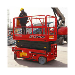 Precio de tijeras chinas de plataforma elevadora motorizada pesada de 12m para almacenes con CE, tijeras de elevación DI - Product Image 5