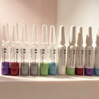 Ampoules jetables en gros, flacons cosmétiques en plastique, ampoules d'essence de collagène avec bouchons multicolores