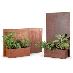 Pots et jardinières en acier corten pour patio - résistants aux intempéries, écologiques, pour la maison et le jardin, pots de plantes d'extérieur - Product Image 4