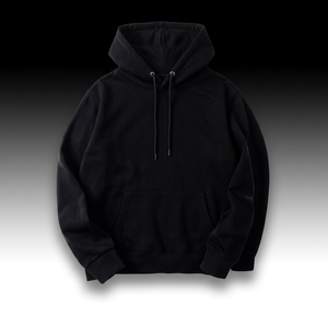 Unisex Black Crew Neck Sweatshirt Full Sleeve Solid Eco-Friendly Polyester Casual Hoodie Side Pockets Midweight Regular Fit - Product Image 6