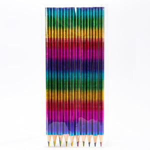 Crayons de couleur 4 en 1 pour enfants, étiquette personnalisée, crayons de couleur arc-en-ciel de haute qualité, ensemble pour l'école - Product Image 1