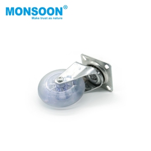 Manufacture 1.5/2/2.5/3 Inch Transparent Trolley Swivel Caster <b>Wheel</b> Office <b>Desk</b> Light Duty <b>Wheel</b> Castor for Furniture - Product Image 3