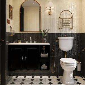 Pháp cổ điển nhà bếp & Phòng Tắm gạch dải dài điểm nhấn handmade trắng ngọc trai tráng men đánh bóng ban công nền tường gạch - Product Image 4