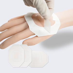 Nuevo vendaje de fijación de cánula IV película transparente impermeable punción vendaje de fijación de cánula IV con almohadilla absorbente hidrocoloide - Product Image 4