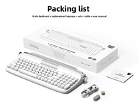 Clavier à membrane sans fil Bluetooth 5.2 + filaire USB Type C, 82 touches ergonomiques, modèle exclusif B309 Actto, certifié KC CE RoHS FCC TELEC - Meilleures ventes