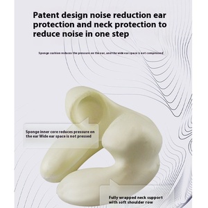 Portable <strong>U</strong>-Shaped Memory Foam Neck <strong>Pillow</strong> Anti-Dust Mite Removable Washable 100% Polyester Knitted Solid Pattern 0.5-1Kg <strong>Pillow</strong> - Product Image 3