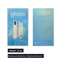 Boîte d'emballage pour protecteur d'écran universel rectangulaire en verre trempé de 67 pouces, avec doublure en plastique souple et papier pour l'assemblage des ferrules
