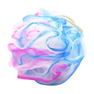 Fırçalayın vücut ve arka duş lif kabağı banyo süngeri-bu yıl bir çiçek ile bir japon fas üç renkli All-in PE topu serbest bıraktı