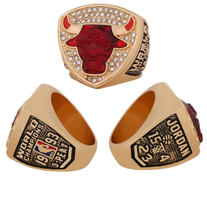 NB A 1993 Bulls <span class=keywords><strong>Jordan</strong></span> Championship Ring Joyería chapada en oro para hombres para bodas Venta al por mayor transfronteriza de fabricantes - Product Image 2