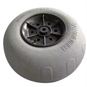 Roues de plage en PU personnalisées de 9 pouces, pneus pour VTT et camping-cars, roues pneumatiques en polyuréthane pour extérieur, avec protections de filetage extra-résistantes - Product Image 4