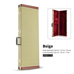 Étui rigide de luxe pour <span class=keywords><strong>guitare</strong></span> électrique, étui rectangulaire en bois avec doublure en tissu peluche pour guitares de style ST TL, vente en gros - Product Image 6