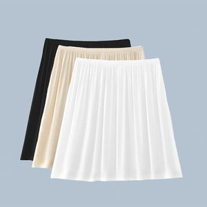 Robe de base doublée pour femme, mi-longue, style JK, transparente, anti-exposition, jupe courte doublée sûre mi-longue - Product Image 1
