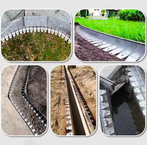 Bordure de jardin en acier inoxydable avec design facile à plier, bordure décorative en métal pour espaces extérieurs - Product Image 6