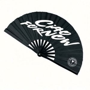 Abanico de Bambú Pintado a Mano Personalizado, Abanico Promocional con Diseño Personalizado - Product Image 1