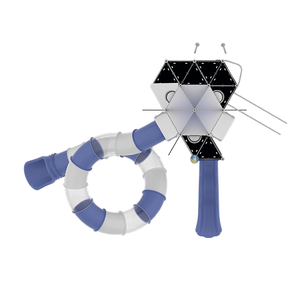 Tobogán <span class=keywords><strong>de</strong></span> Jardín <span class=keywords><strong>de</strong></span> Infancia <span class=keywords><strong>de</strong></span> Doble Capa Estilo Cohete, Paneles Compactos HPL Grandes, Juego <span class=keywords><strong>de</strong></span> Toboganes y Túneles para Niños - Product Image 3