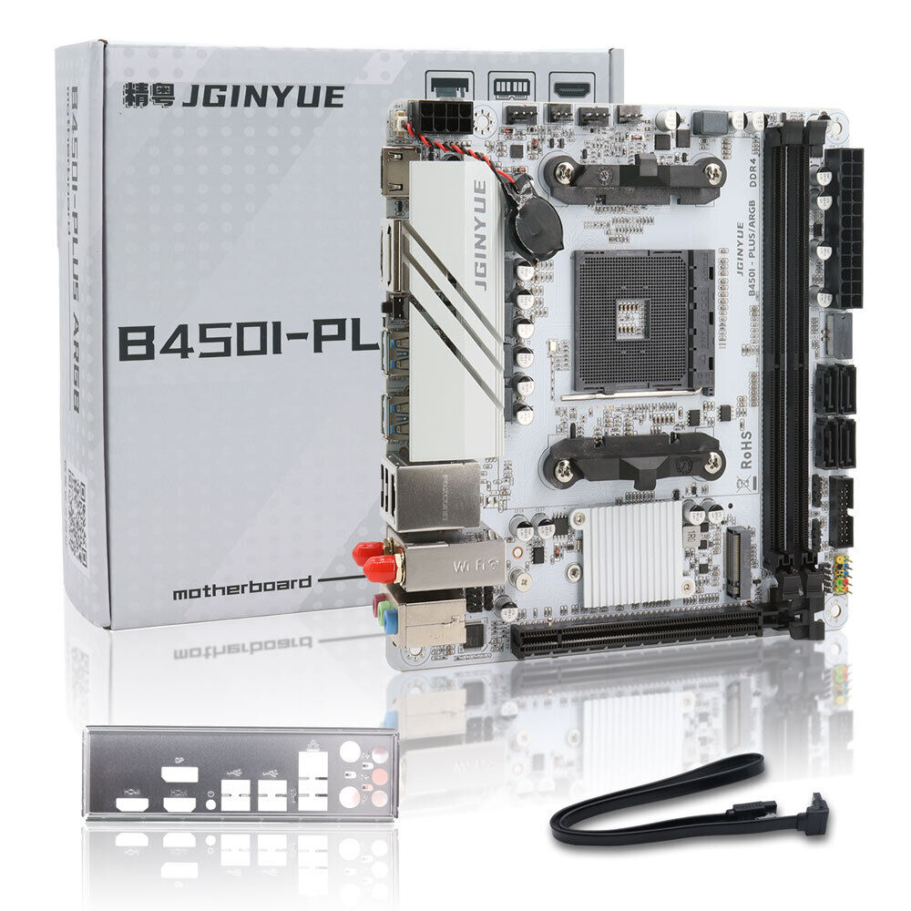 JGINYUE B450I-PLUS ARGB Mini-Itx Gaming Motherboard for AMD