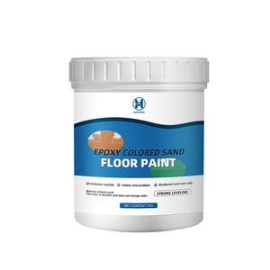 Peinture époxy colorée pour sols en sable, antidérapante, polyvalente, multi-surfaces, toutes saisons, pour intérieur et extérieur, béton, brique et carrelage - Product Image 1