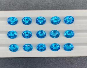 หินบุษราคัมดิบธรรมชาติ11x9mm ~ 20X15มม. เป็นรูปไข่อัญมณีหลวม - Product Image 5